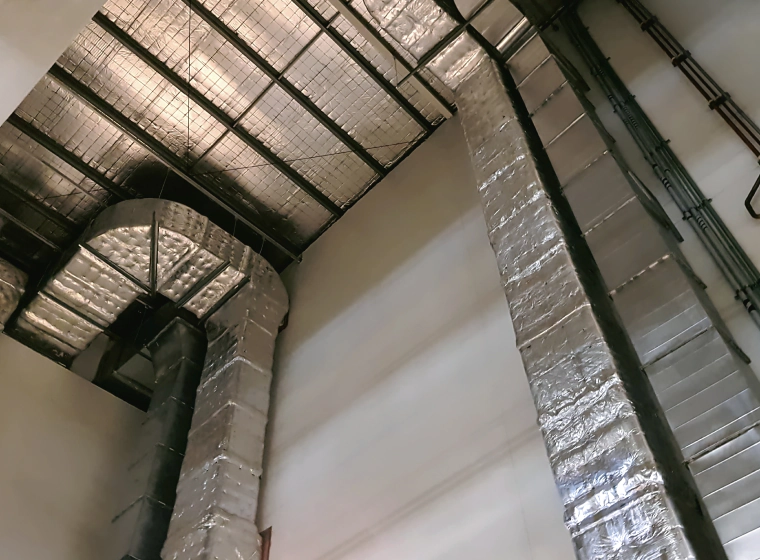 air duct on a warehouse